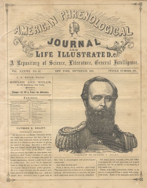 The American Phrenological Journal Features U. S. Grant in 1863.