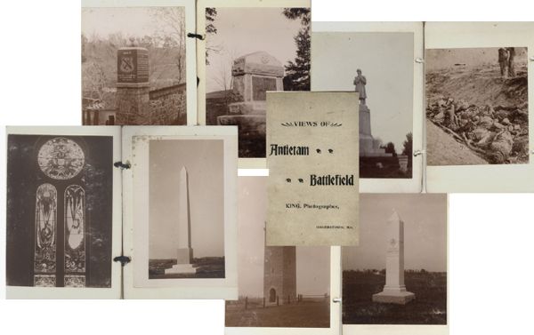 Rare 1880's Antietam Battlefield Souvenir Photo Book. 