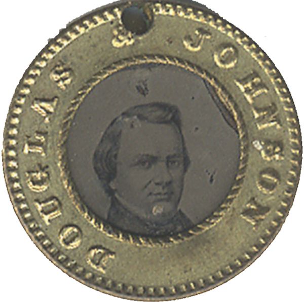 Douglas-Johnson 1860 Campaign Ferrotype