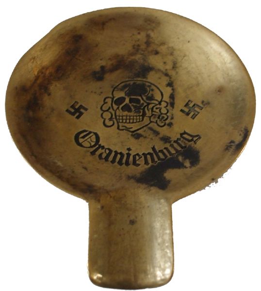 1934-36 GERMAN SS TOTENKOPFVERBANDE ASHTRAY FROM CONCENTRATION CAMP