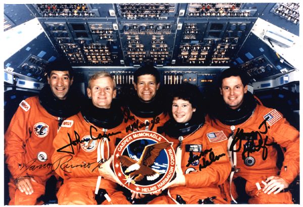 Space Shuttle Endeavor's Third Flight Crew Signed Photo