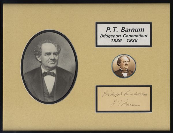Bold P.T. Barnum Autograph
