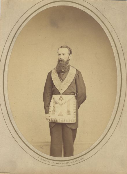 Splendid 19th Century Masonic Portrait