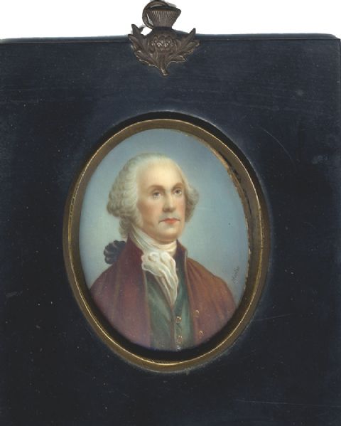 19th Century George Washington Miniature Portrait