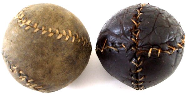 Two Circa 1860 Baseballs