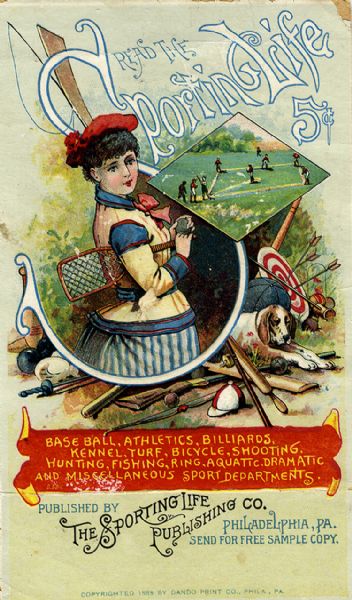 Early Sports Newspaper Trade Card