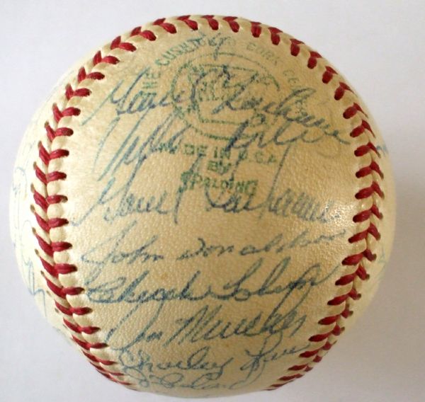 1970 BASEBALL SIGNED BY 1970 OAKLAND As