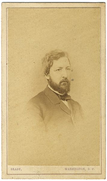 Rare Early Politician James Blaine CDV By Mathew Brady, ca. 1865