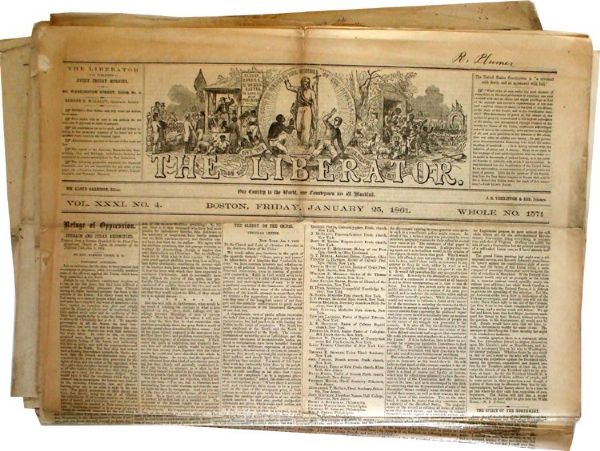 Another Group of Liberator Newspapers - 1861