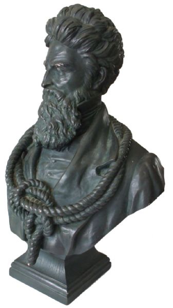 Abolitionist John Brown Bust By French Sculptor Joseph-Charles de Blezer In 1870 