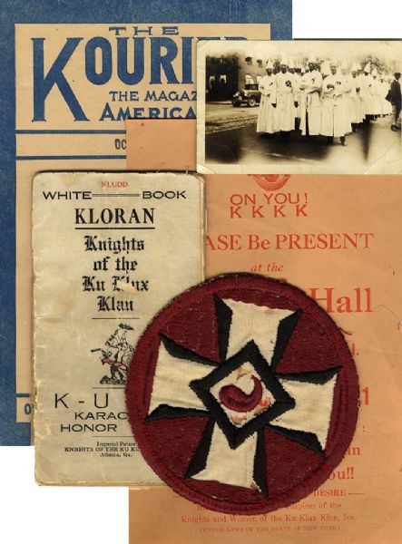 Five Items From the KKK's Early 20th Century Heyday