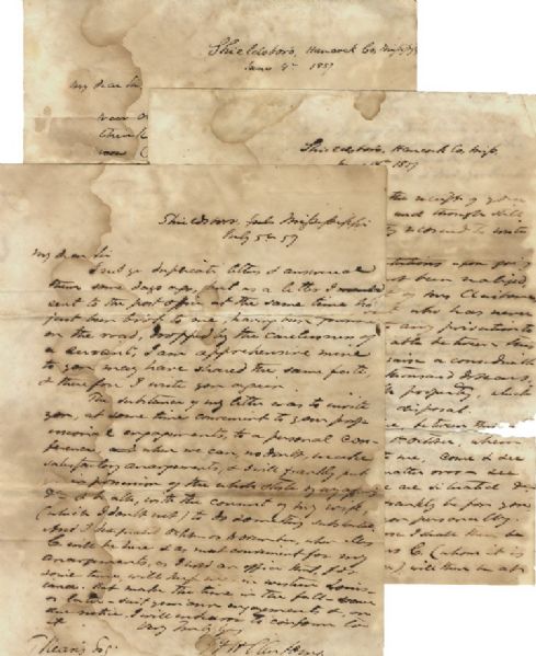 Three Business Letters by Noted Mississippi Historian 