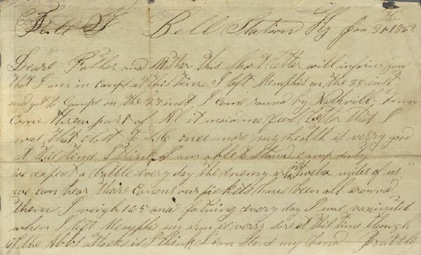 Confederate Trans-Mississippi Letter From Kentucky