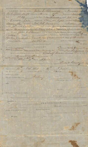 Cherokee Nation Indian Territory Confederate Soldier’s Death Certificate