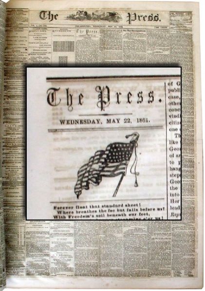 Archive of Philadelphia War Dated Newspapers