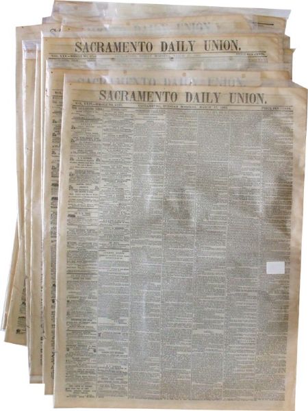 California War Dated Newspaper Grouping