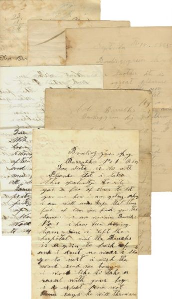 96th Ohio Letter Group Announcing That A Farmer Killed General John Hunt Morgan. 