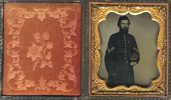 Ambrotype of 14th New Hampshire Masonic Soldier!