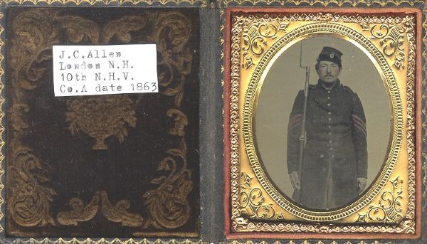 10th New Hampshire Sergeant's Ambrotype