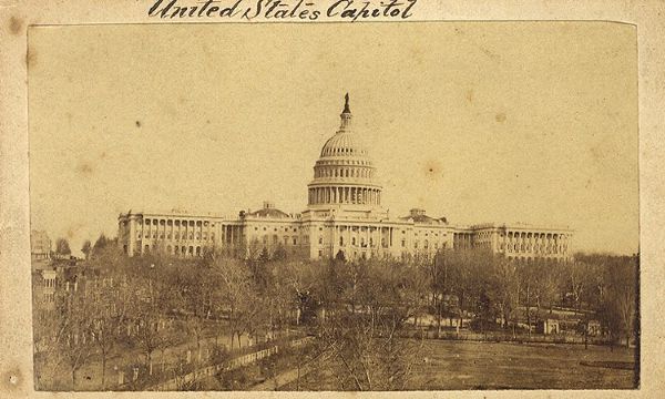 CDV of United States Capitol Building
