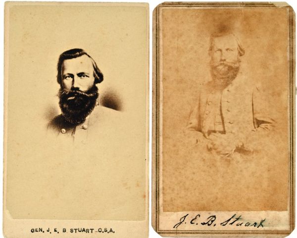 Confederate General Jeb Stuart CDV’s, One by E & H.T. Anthony
