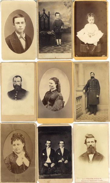 Whitehorn Family CDV Archive of Twelve Images