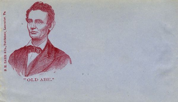 Abraham Lincoln 1860 Potrait Campaign Cover
