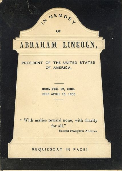 An Unusual and Macabre Lincoln Mourning Piece