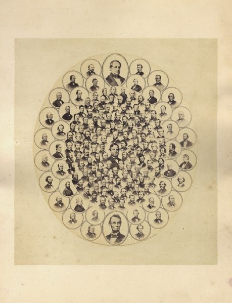 The Emancipation Leaders - Composite Photograph of the 38th Congress Who Voted to Enact the 13th Amendment to the Constitution Forbidding Slavery