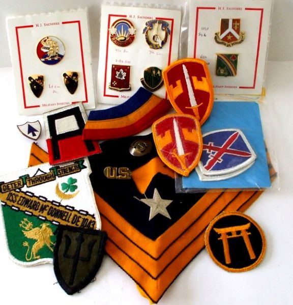 A Huge Collection of American Military Insignia