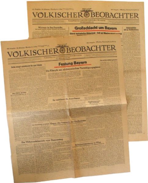 The Last Nazi Newspapers Just Days Before The Fall Of Berlin