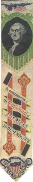 United States Centennial Souvenir Bookmark