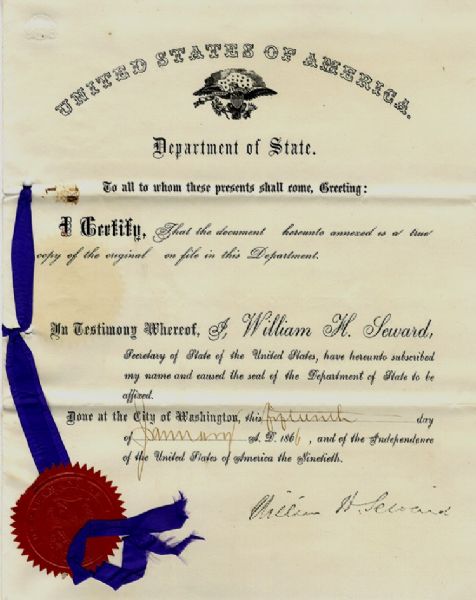 Confederate Pardon Acknowledgement