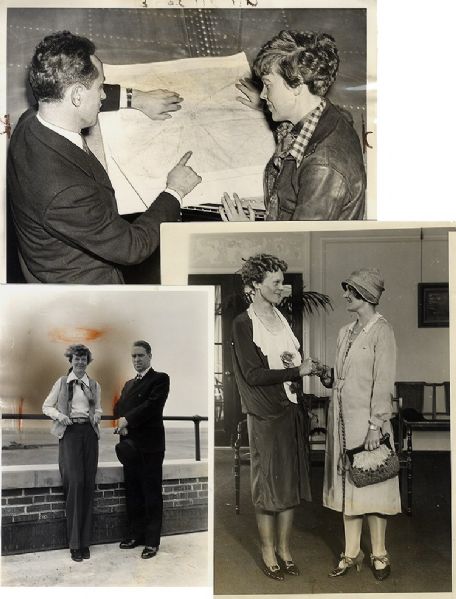 Six Amelia Earhart Press Photos