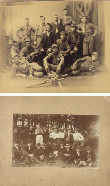Two Albumen Photos of Baseball Teams