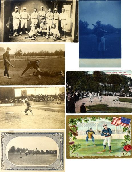 Seven Early Baseball Postcards