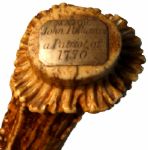 HISTORIC, INSCRIBED CANE TO REVOLUTIONARY WAR AMERICAN OFFICER