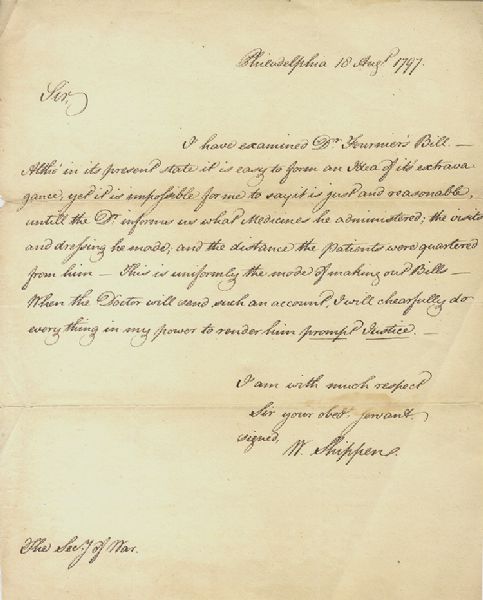 Letter Seeks Enlightenment as Regards Military Doctor's Bill 