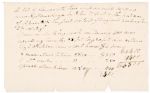 War of 1812 Slave Document