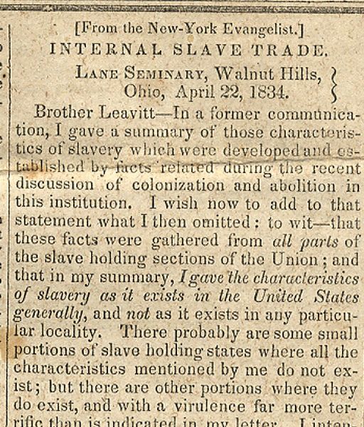 The Commerce of Slavery - 100 Slaves Sold At A Nashville Auction