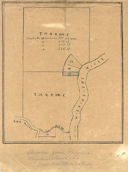 Rare Slave Plantation Property Map