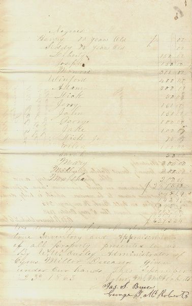 Border State Kentucky - War Dated Slave Document