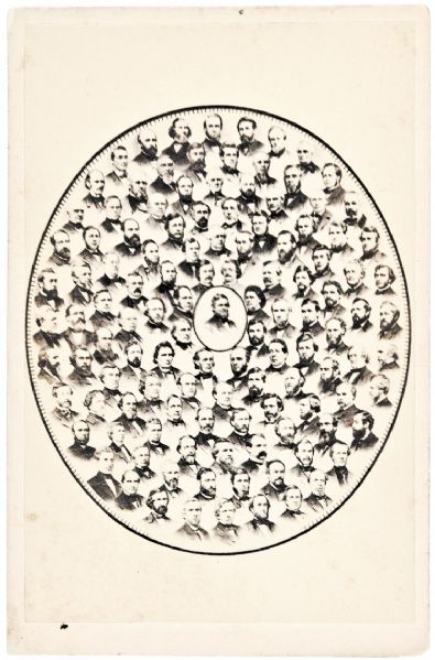 Thirteenth Amendment Signers Carte de Visite Collage of the Congressional Heroes Photograph of the 38th Congress 