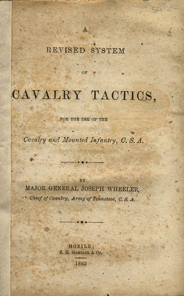 1863 Confederate Cavalry Tactics Manual from Mobile, Alabama - 36 Foldout Plates