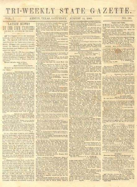 Meaty Texas Confederate Newspapers with General Lee Reports