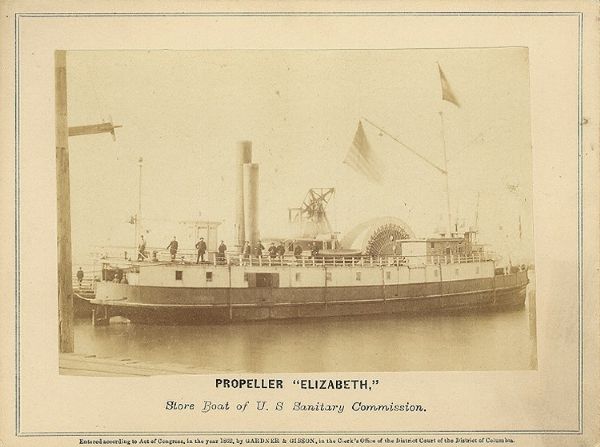1862 Gardner-Gibson Image of the Store Boat for the U.S. Sanitary Commission