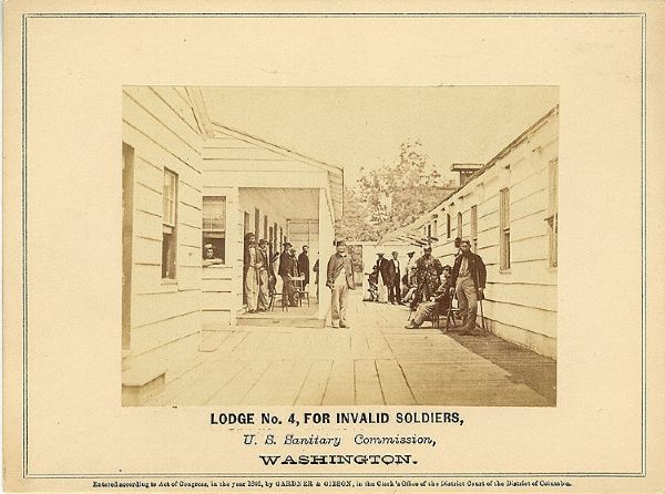 1862 Gardner-Gibson Albumen of Invalid Soldiers