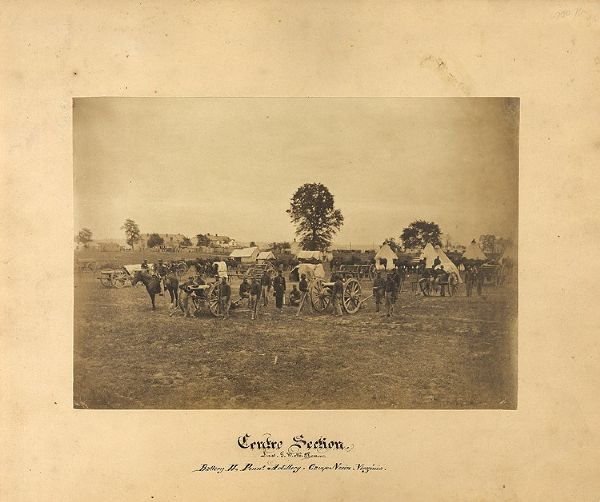 War-date Albumen Photograph of Battery H, Pennsylvania Artillery