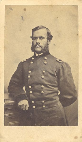 War-Date CDV of Union General Thomas G. Stevenson-KIA Spotsylvania Court House