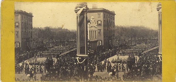 Abraham Lincoln New York City Funeral Stereoview